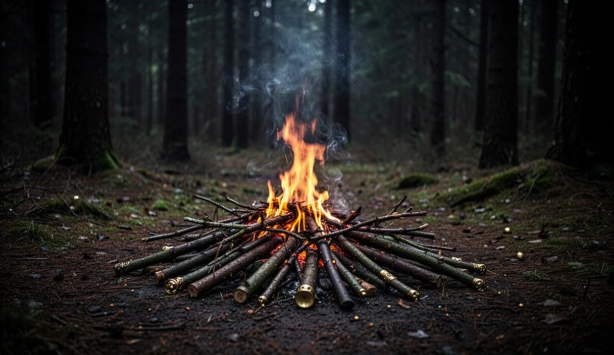How to Build a Safe Campfire in Wet Woodland